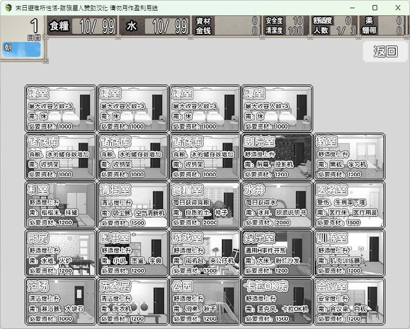 图片[2]-3264[经营SLG/汉化]末日避难所性活 終末シェルター性活-ACG俱乐部 - 各类游戏免费下载