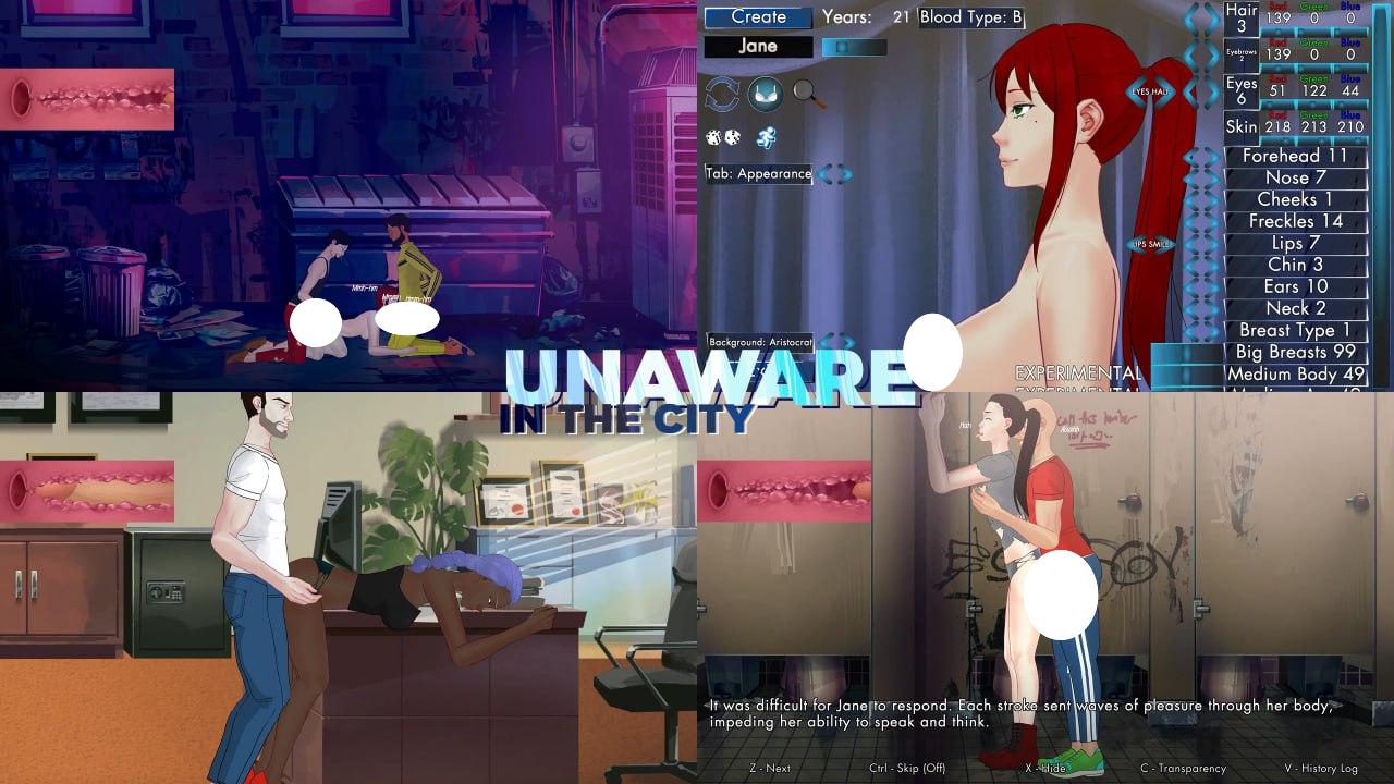 图片[1]-7689[沙盒SLG/NTR/动态]城市中的无意识者（Unaware in the City）V45a 机翻步兵版 [1.40G][PC+安卓]-ACG俱乐部 - 各类游戏免费下载