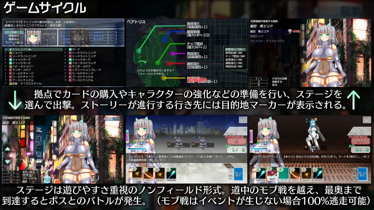 图片[4]-8843[卡牌肉鸽RPG/异种X] 神经元蚀刻 ニューロン・エクリプス Ver1.3 内嵌AI汉化版+作弊码 [PC+安卓1.10G]-ACG俱乐部 - 各类游戏免费下载