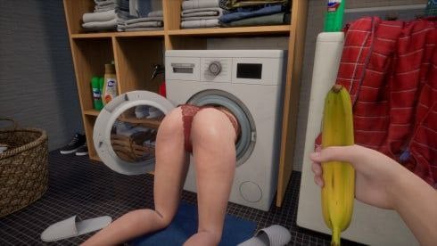 [3D动态]妈妈被困在洗衣机里 Mom Got Stuck in the Washing Machine v1.9 官方中文版-空岛ACG